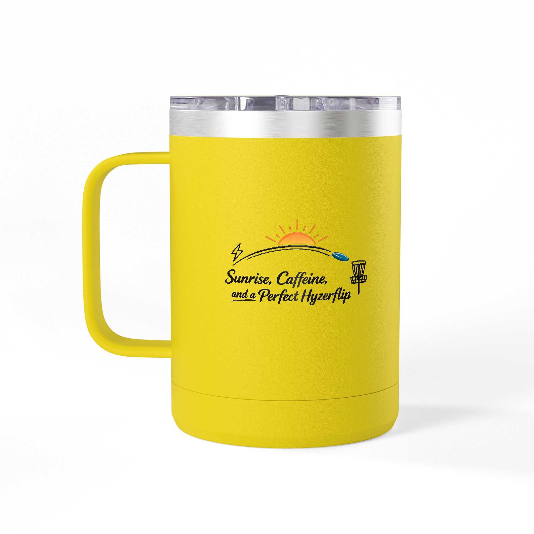 Sunrise, Caffeine, and a Hyzerflip - Tumbler Mug - Image 68