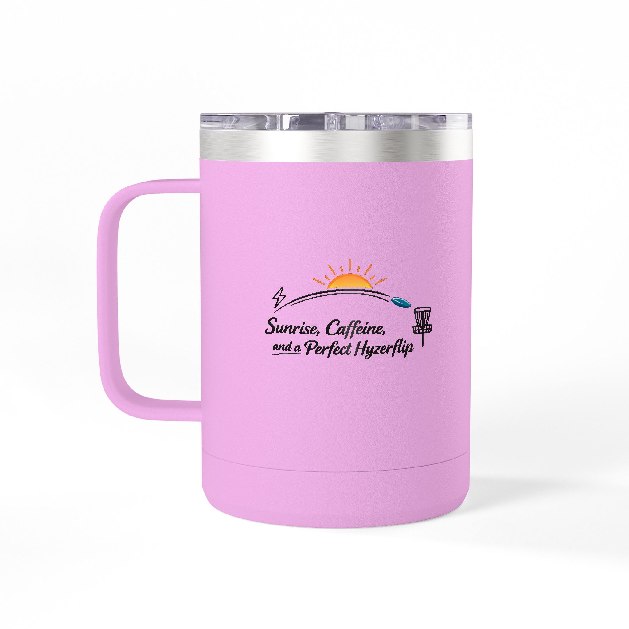 Sunrise, Caffeine, and a Hyzerflip - Tumbler Mug - Image 36
