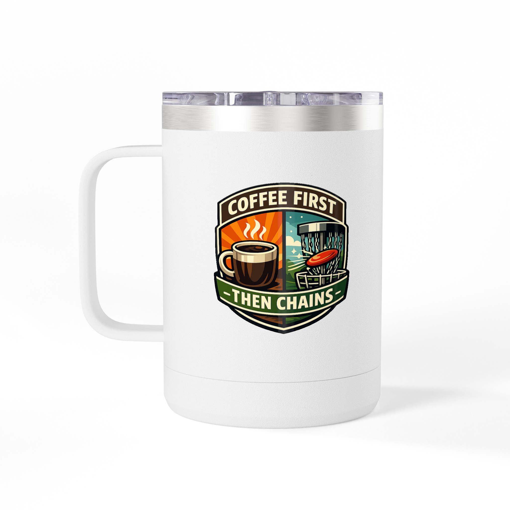 Coffee First, Then Chains - Tumbler Mug