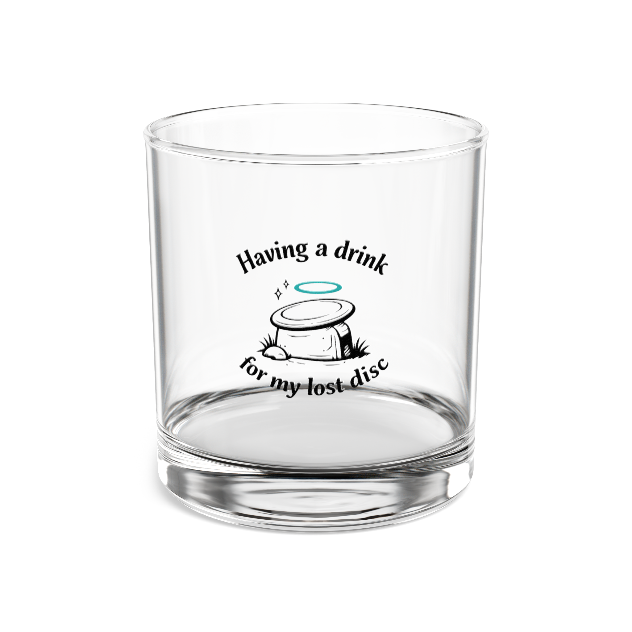 Having a Drink for my Lost Disc - Whiskey Glass