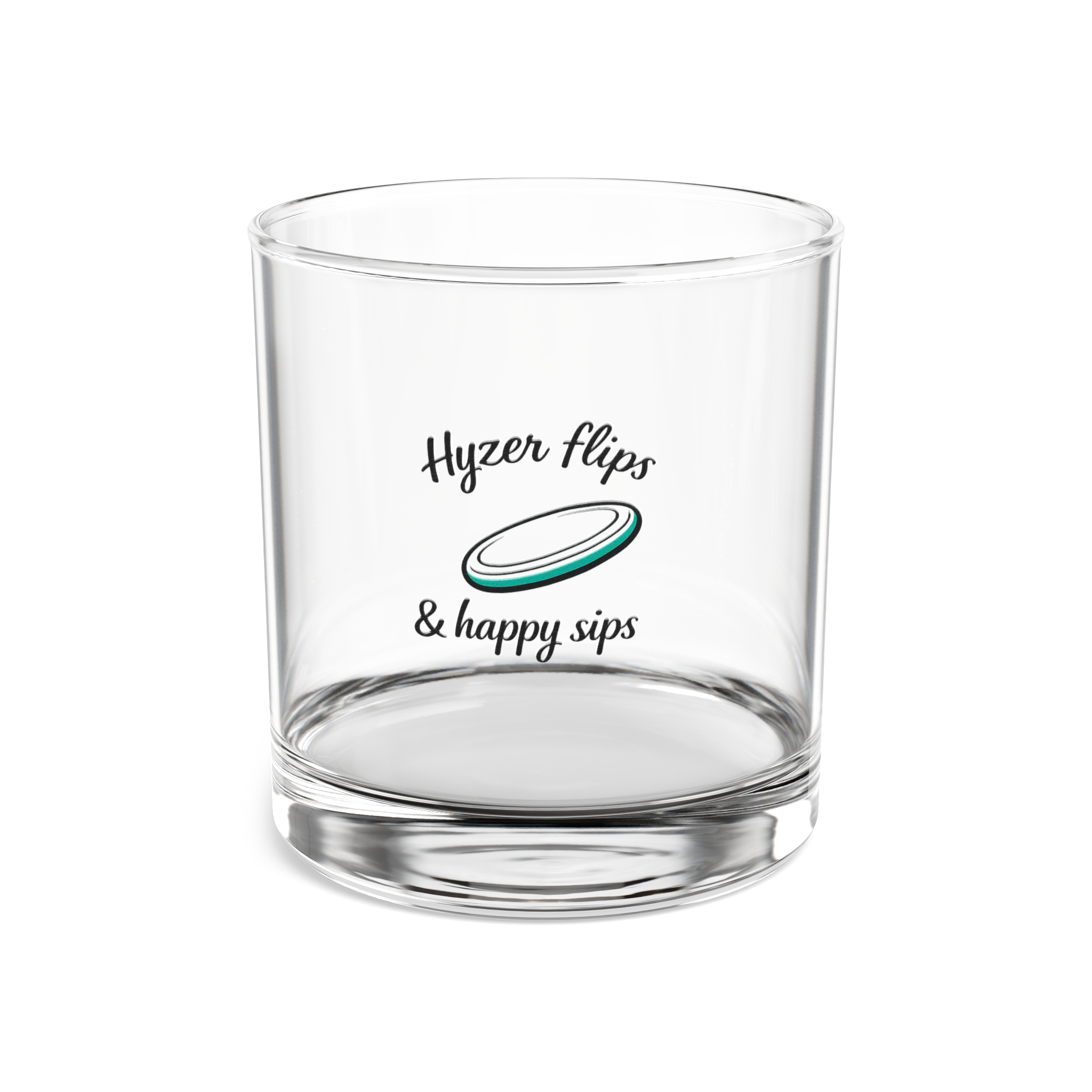 Hyzer Flips & Happy Sips - Whiskey Glass