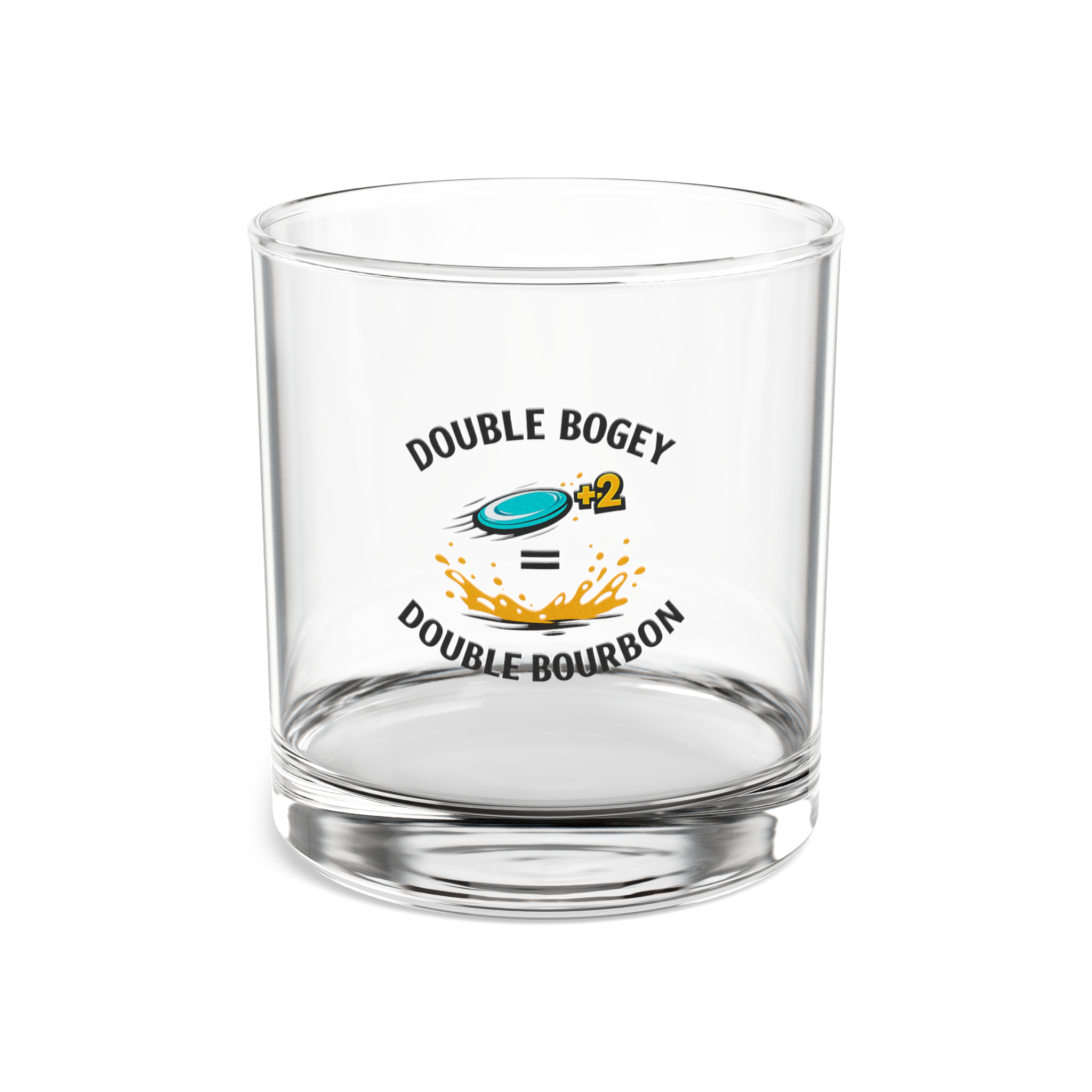 Double Bogey = Double Bourbon - Whiskey Glass