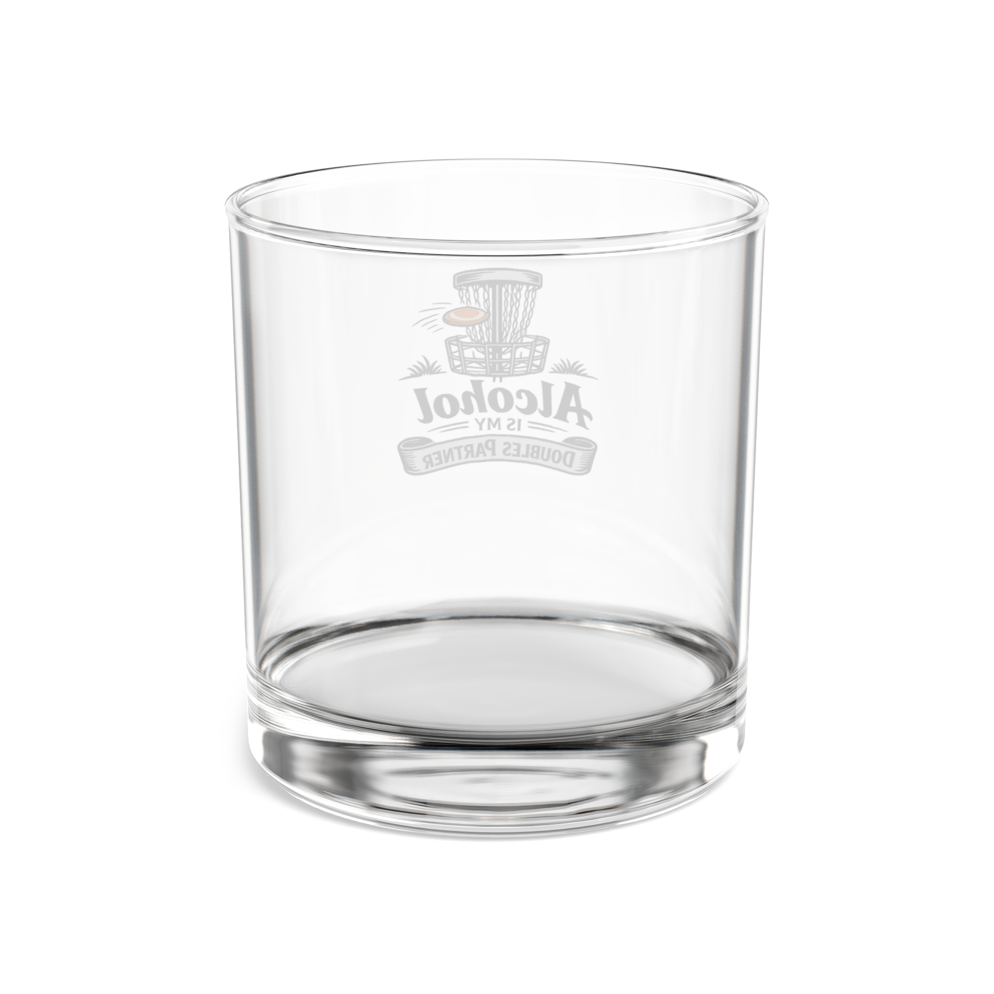 Alcohol is my Doubles Partner - Whiskey Glass - Image 4
