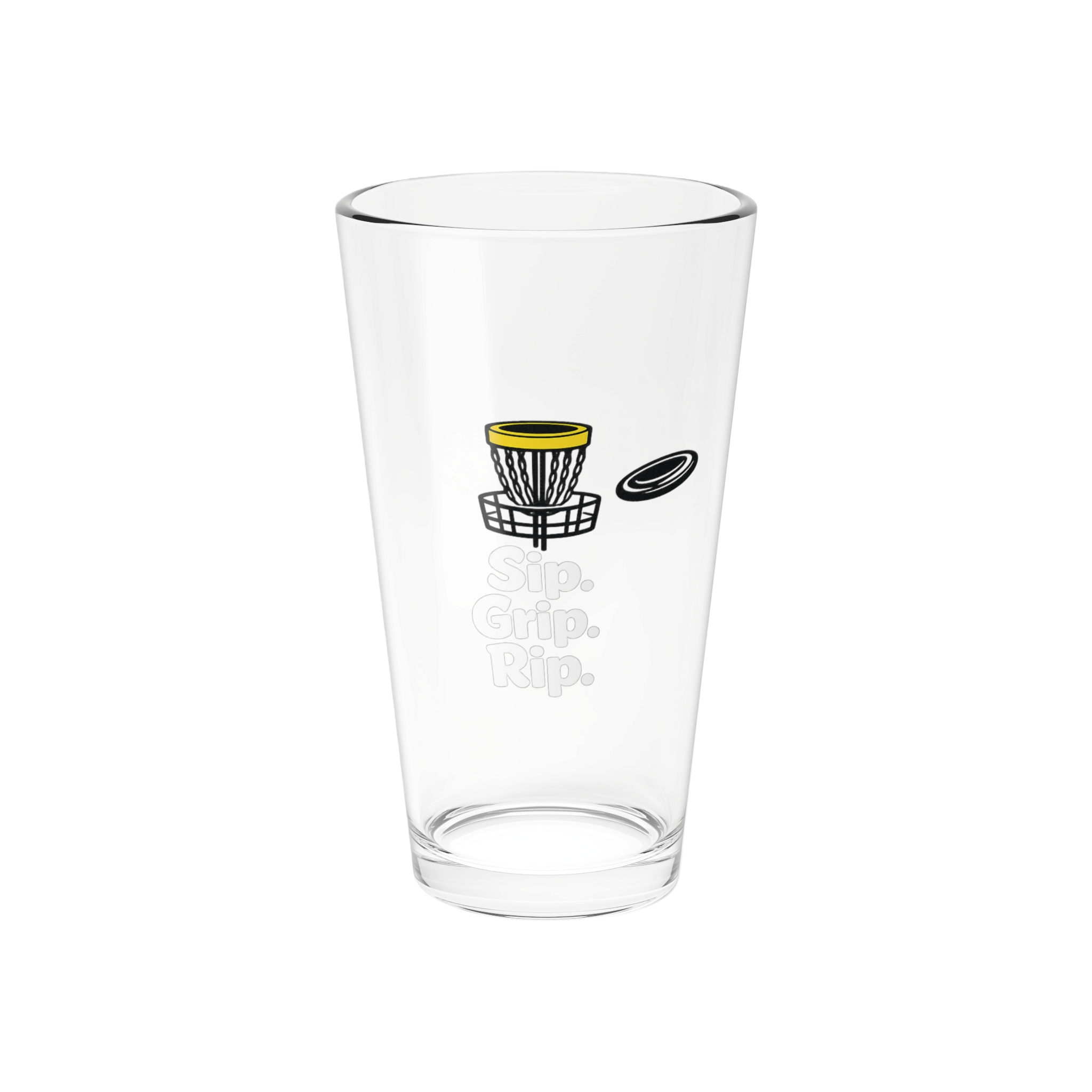 Sip. Grip. Rip. - Beer Glass