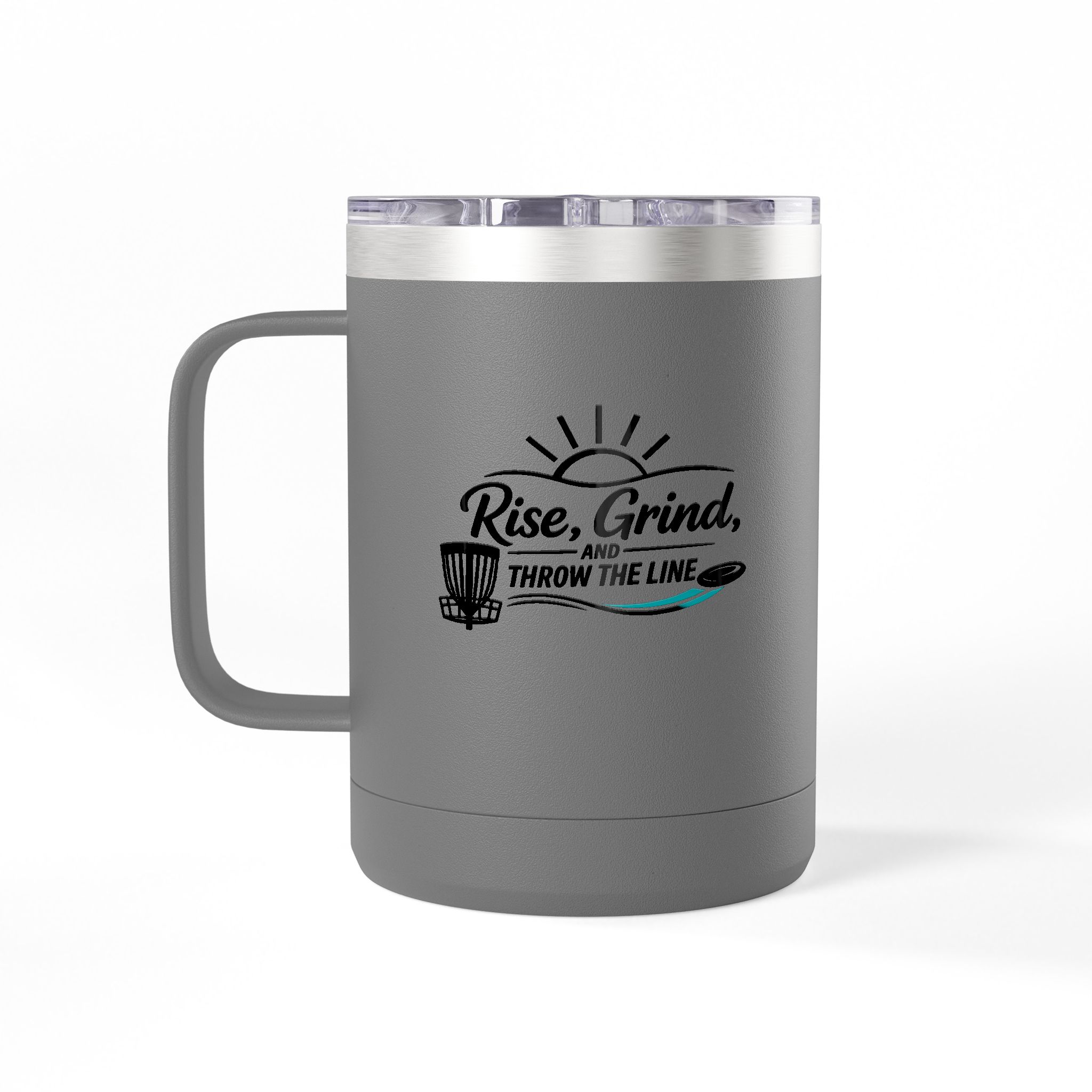Rise, Grind, and Throw the Line - Tumbler Mug - Image 8