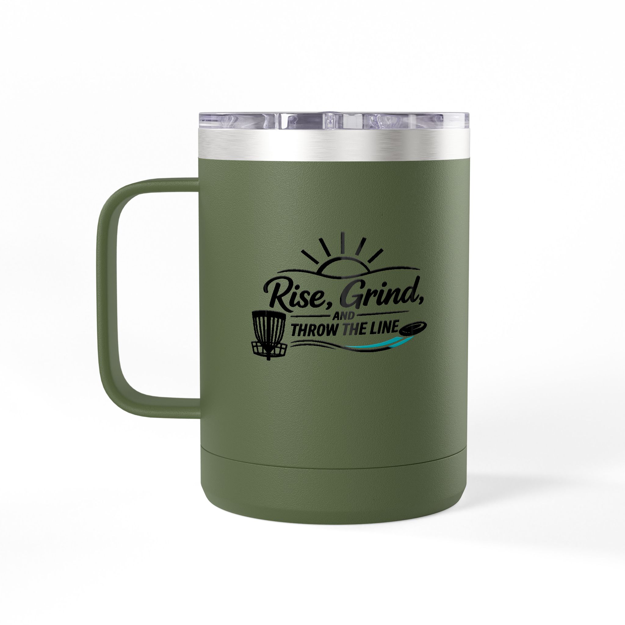 Rise, Grind, and Throw the Line - Tumbler Mug - Image 16
