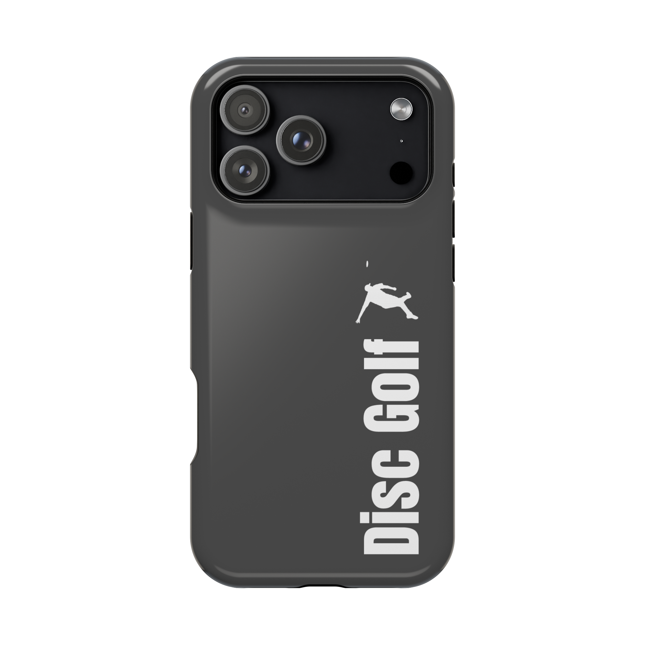 Disc Golf Backhand White Magnetic Impact-Resistant iPhone Case