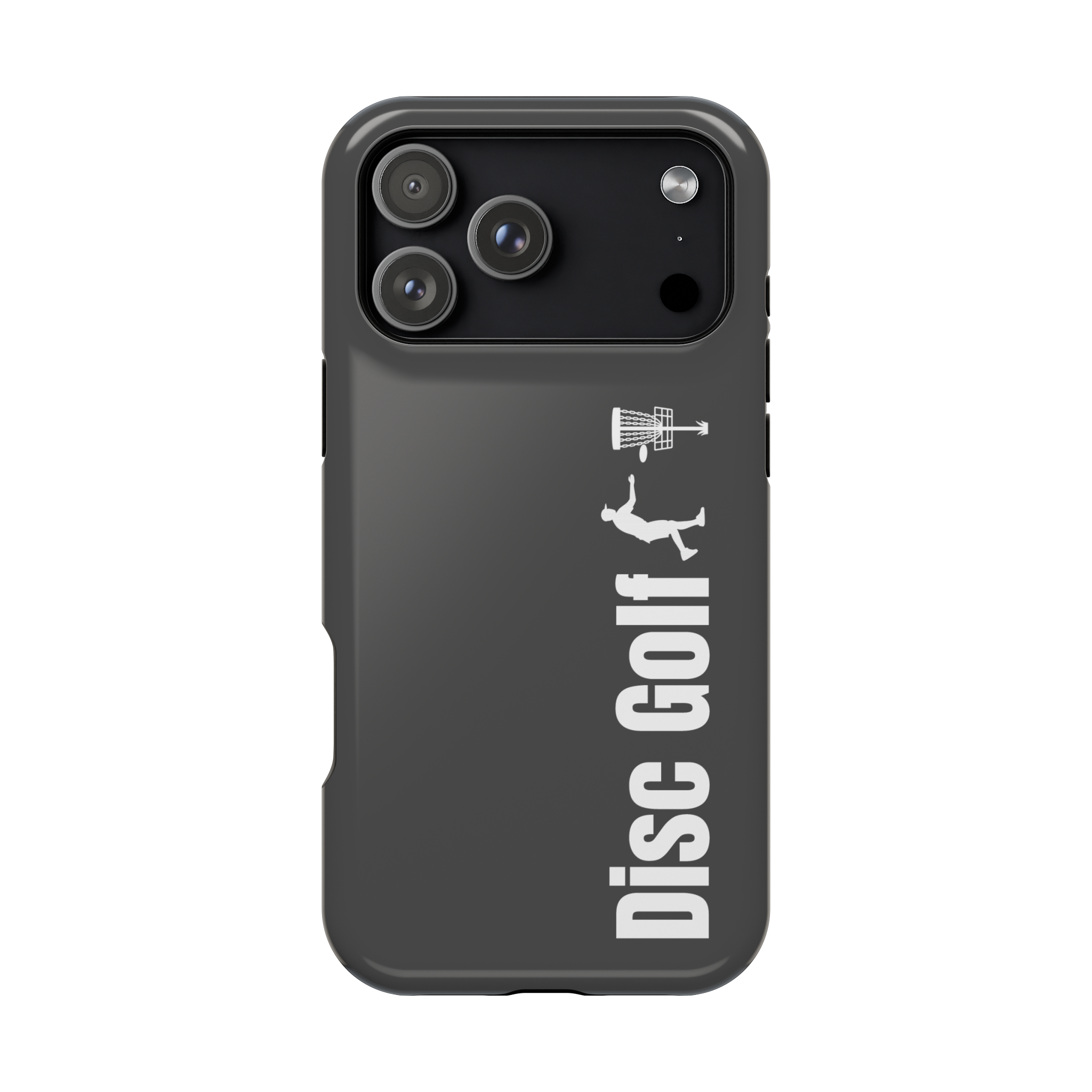 Disc Golf Putting White Magnetic Impact-Resistant iPhone Case