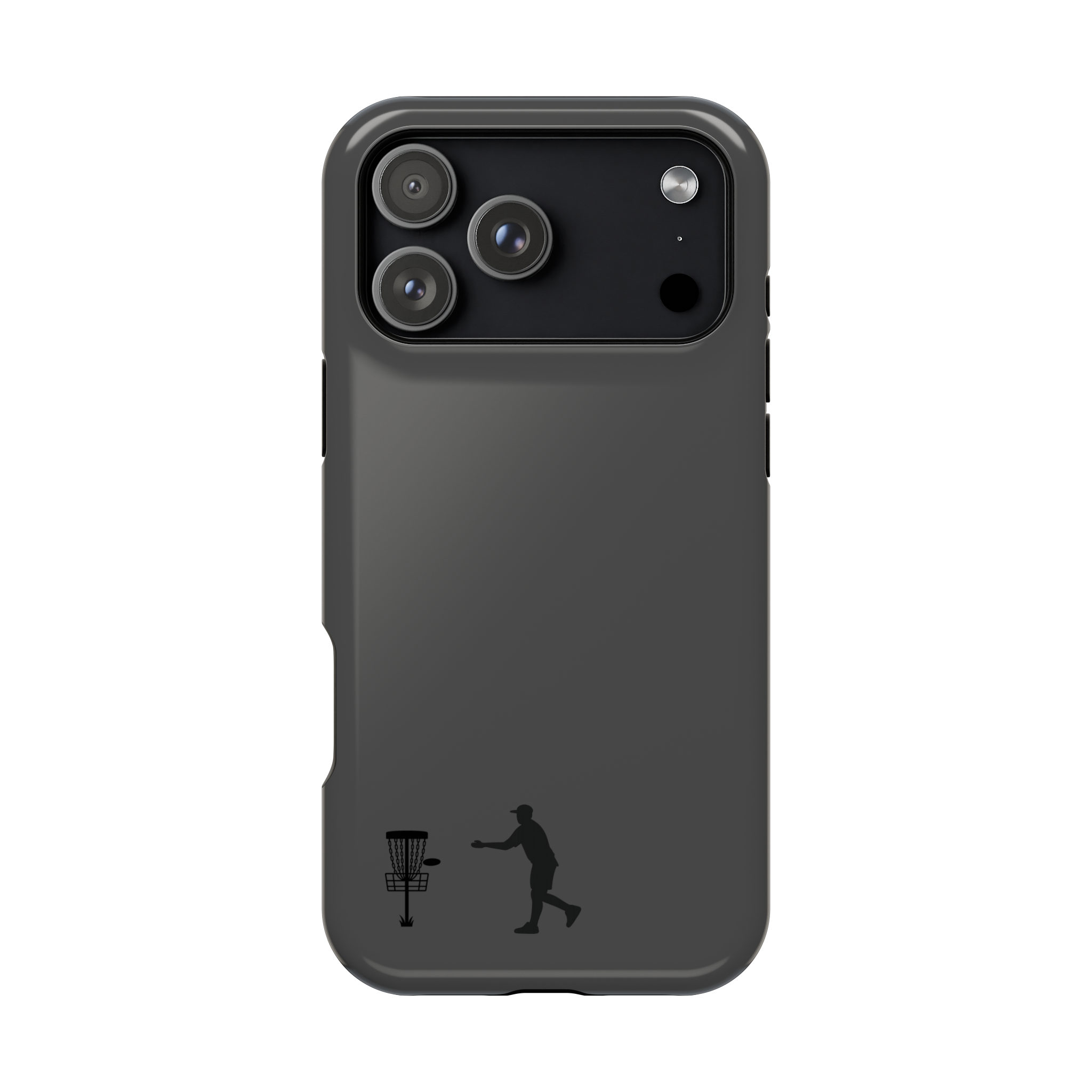 Disc Golf Small Putting Black Magnetic Impact-Resistant iPhone Case