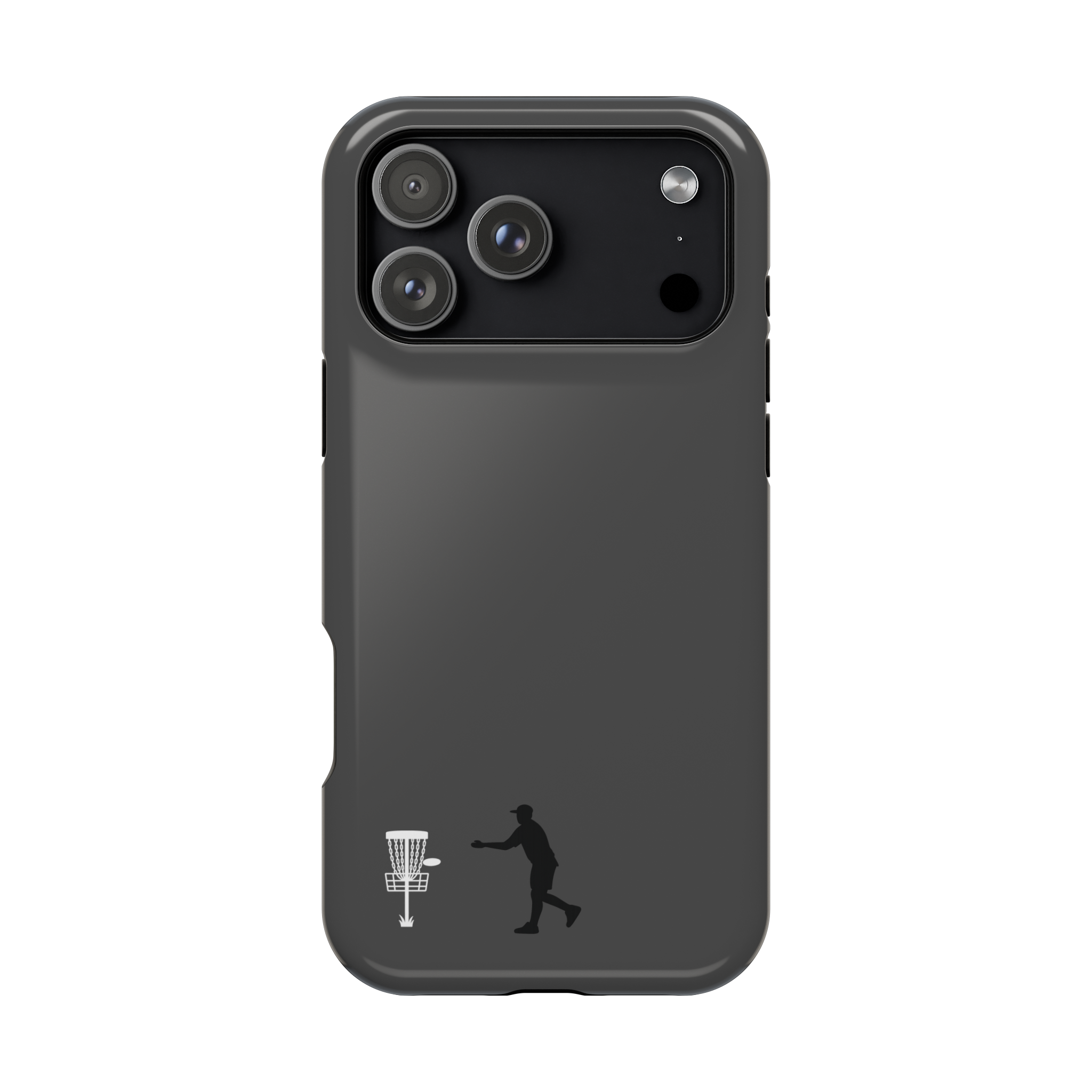 Disc Golf Small Putting Black & White Magnetic Impact-Resistant iPhone Case