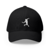 Custom embroidered black disc golf hat by Disc Golf Armor