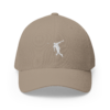 Custom embroidered khaki disc golf hat by Disc Golf Armor