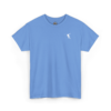 Embroidered disc golf backhand shirt with custom name, PDGA number