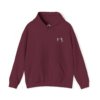 Embroidered disc golf putting hoodie with personalized name and PDGA number option