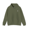 Embroidered disc golf forehand hoodie with personalized name and PDGA number option