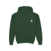 forest green embroidered disc golf forehand hoodie