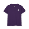purple disc golf forehand youth shirt