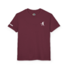 maroon disc golf armor forehand youth shirt