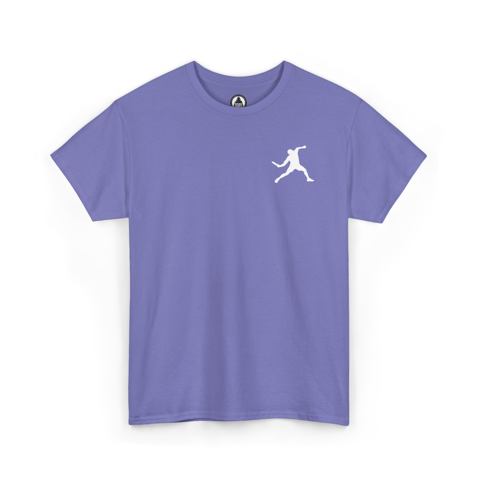 violet disc golf forehand shirt