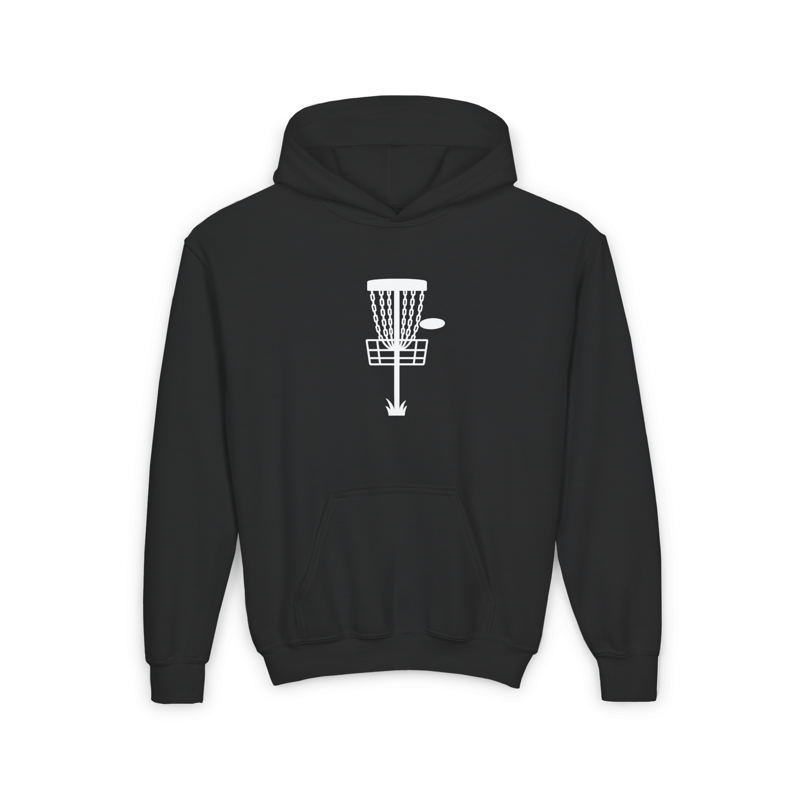 Disc Golf Basket - Youth Hoodie - Image 6