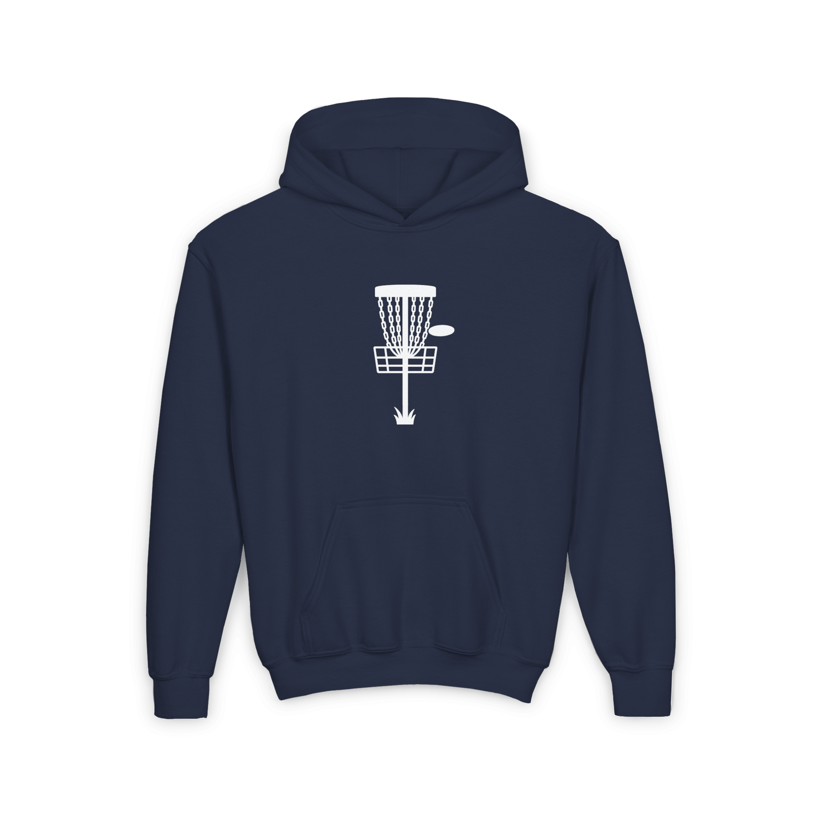 Disc Golf Basket - Youth Hoodie - Image 33