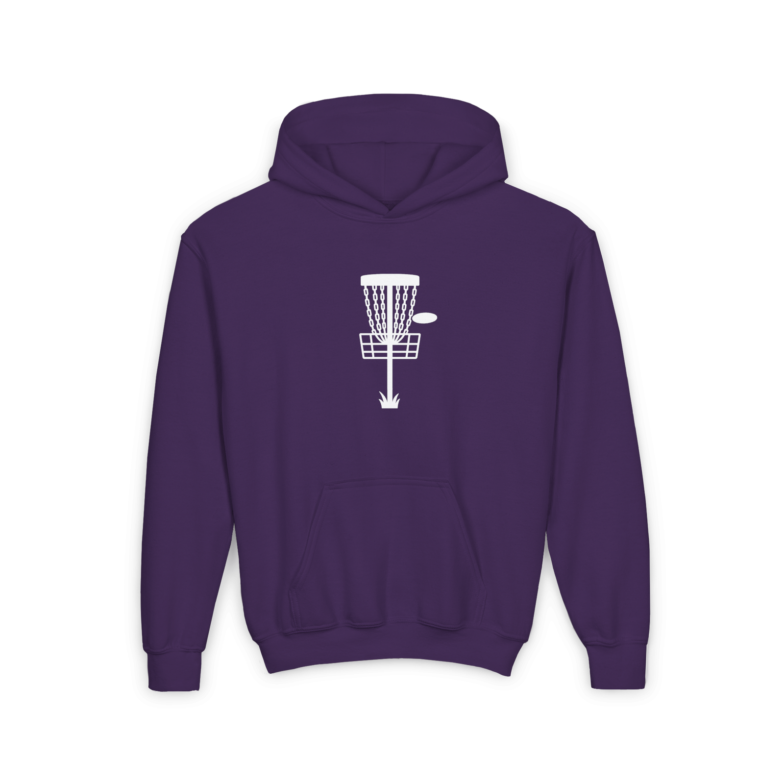 Disc Golf Basket - Youth Hoodie - Image 36