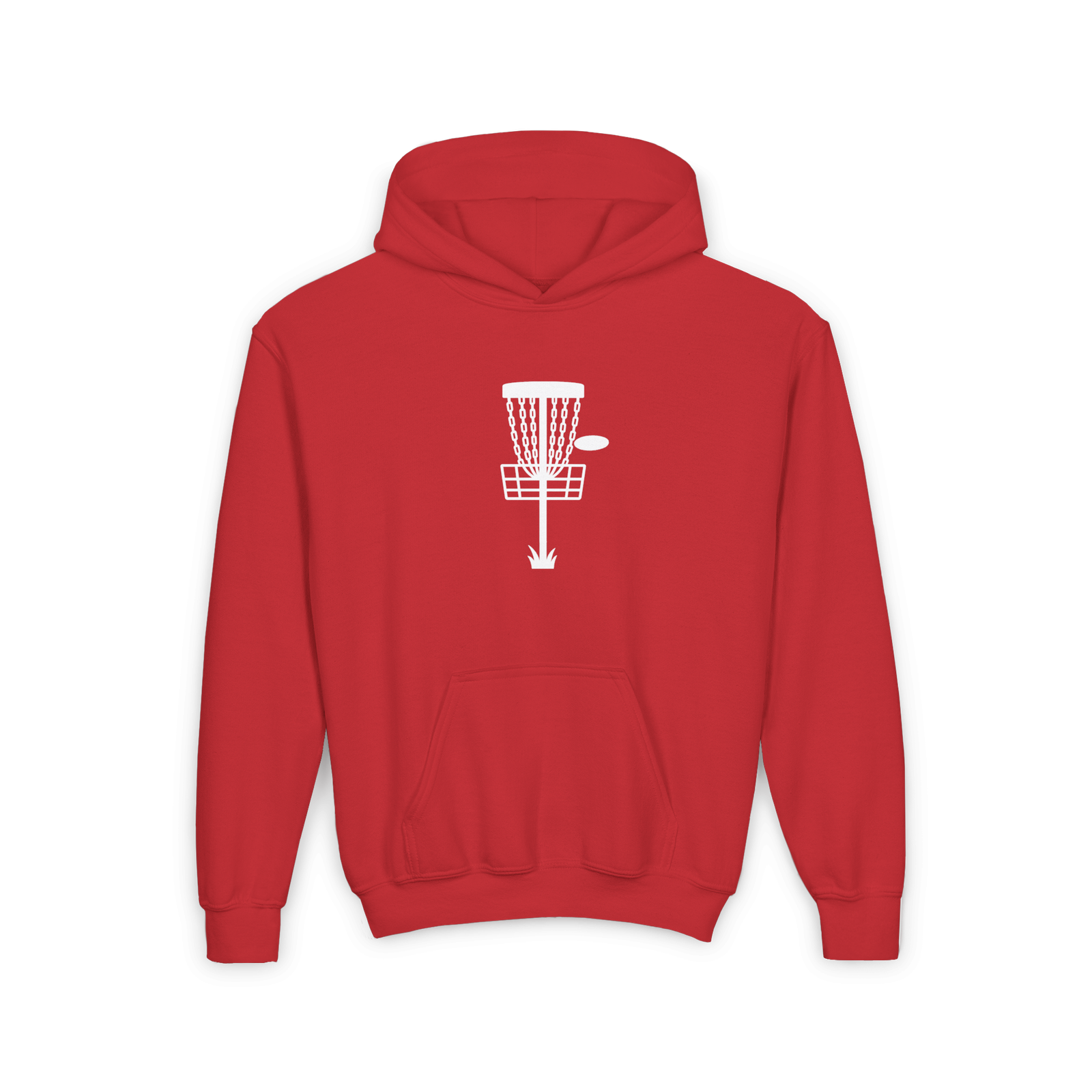 Disc Golf Basket - Youth Hoodie - Image 45
