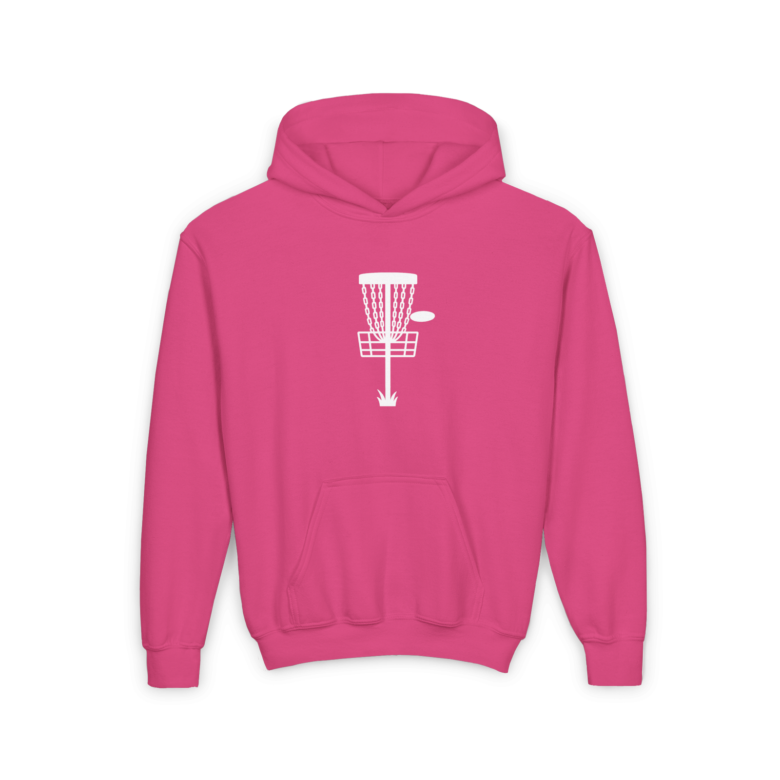 Disc Golf Basket - Youth Hoodie - Image 42