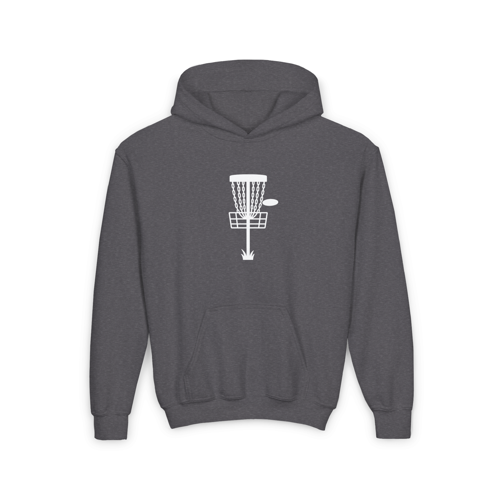 Disc Golf Basket - Youth Hoodie - Image 24