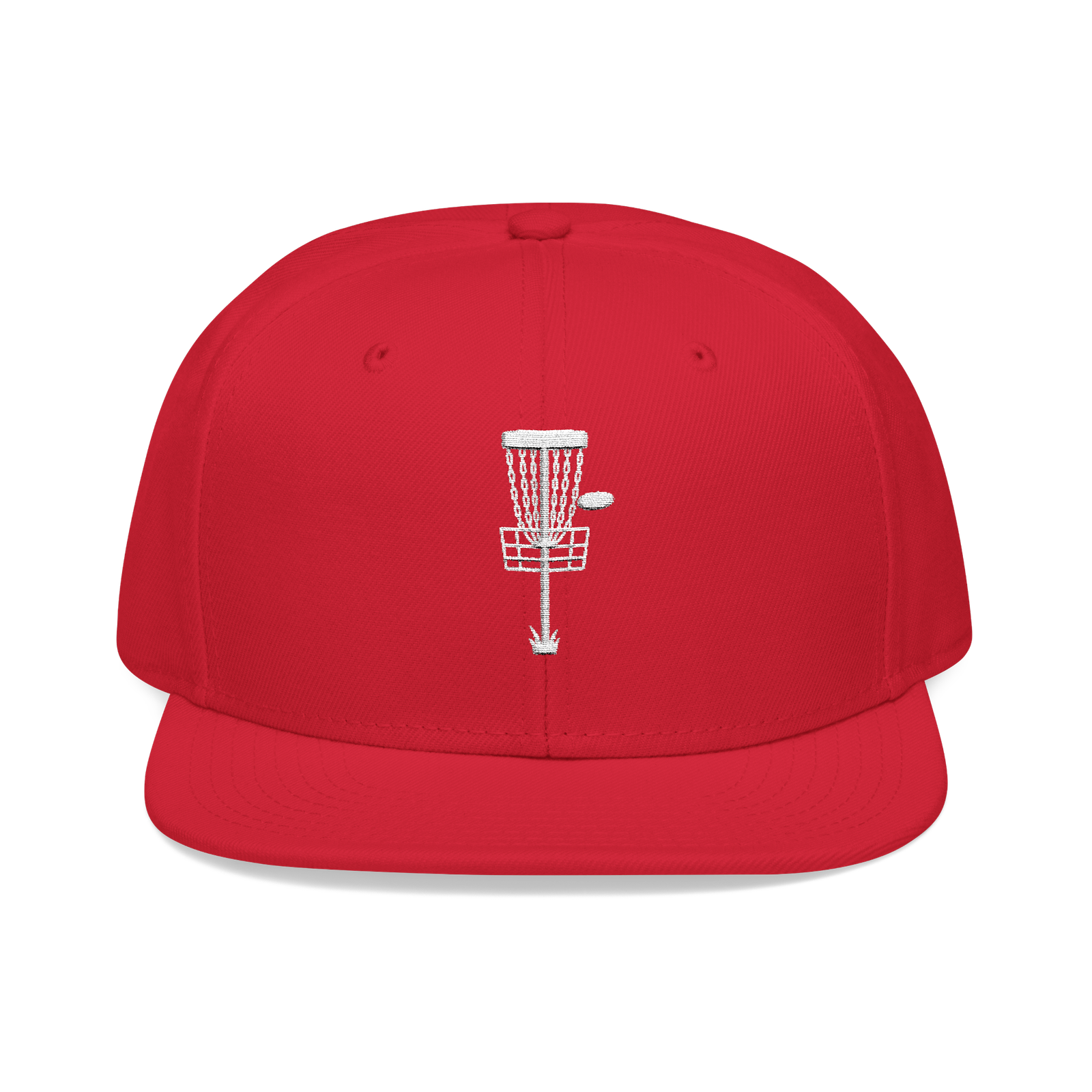 Embroidered Disc Golf Basket - Snapback Hat - Image 108