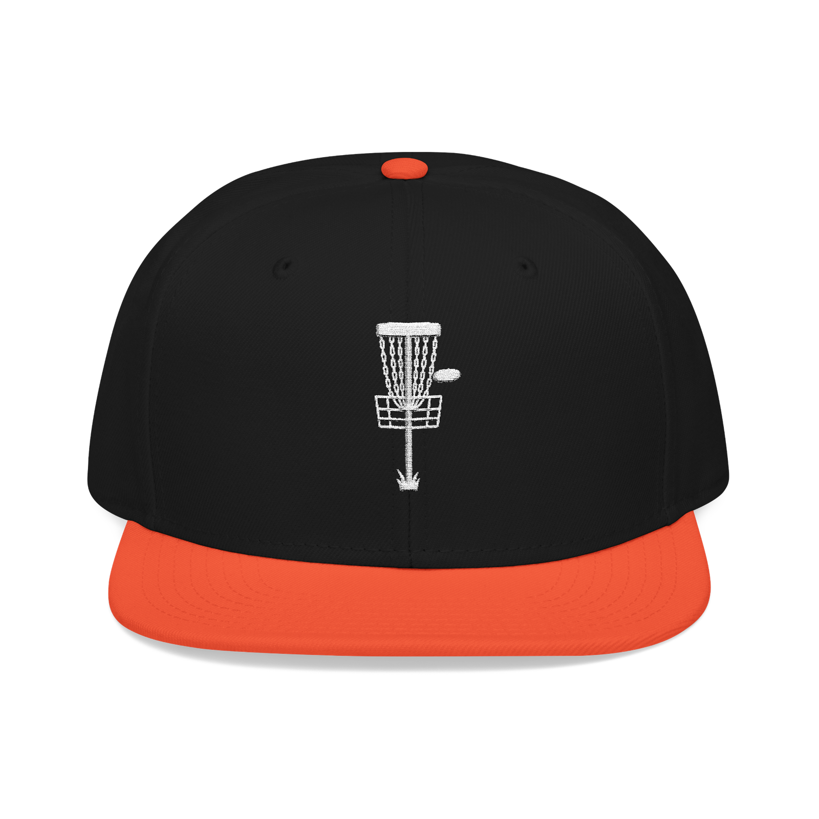 Embroidered Disc Golf Basket - Snapback Hat - Image 43