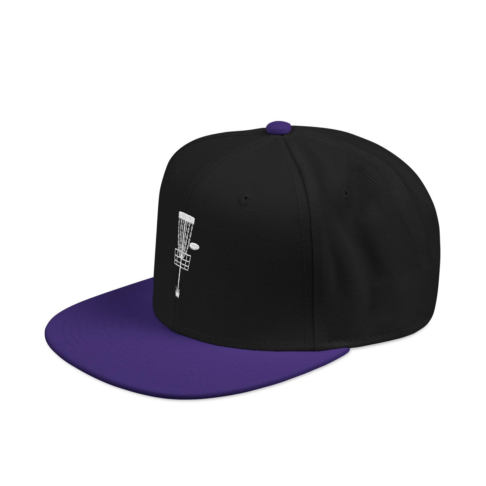 Embroidered Disc Golf Basket - Snapback Hat - Image 52