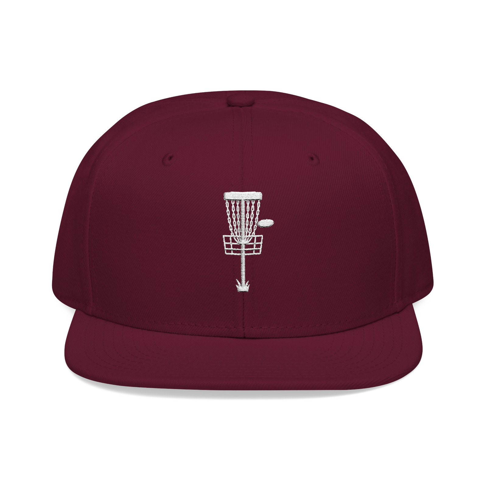 Embroidered Disc Golf Basket - Snapback Hat - Image 118