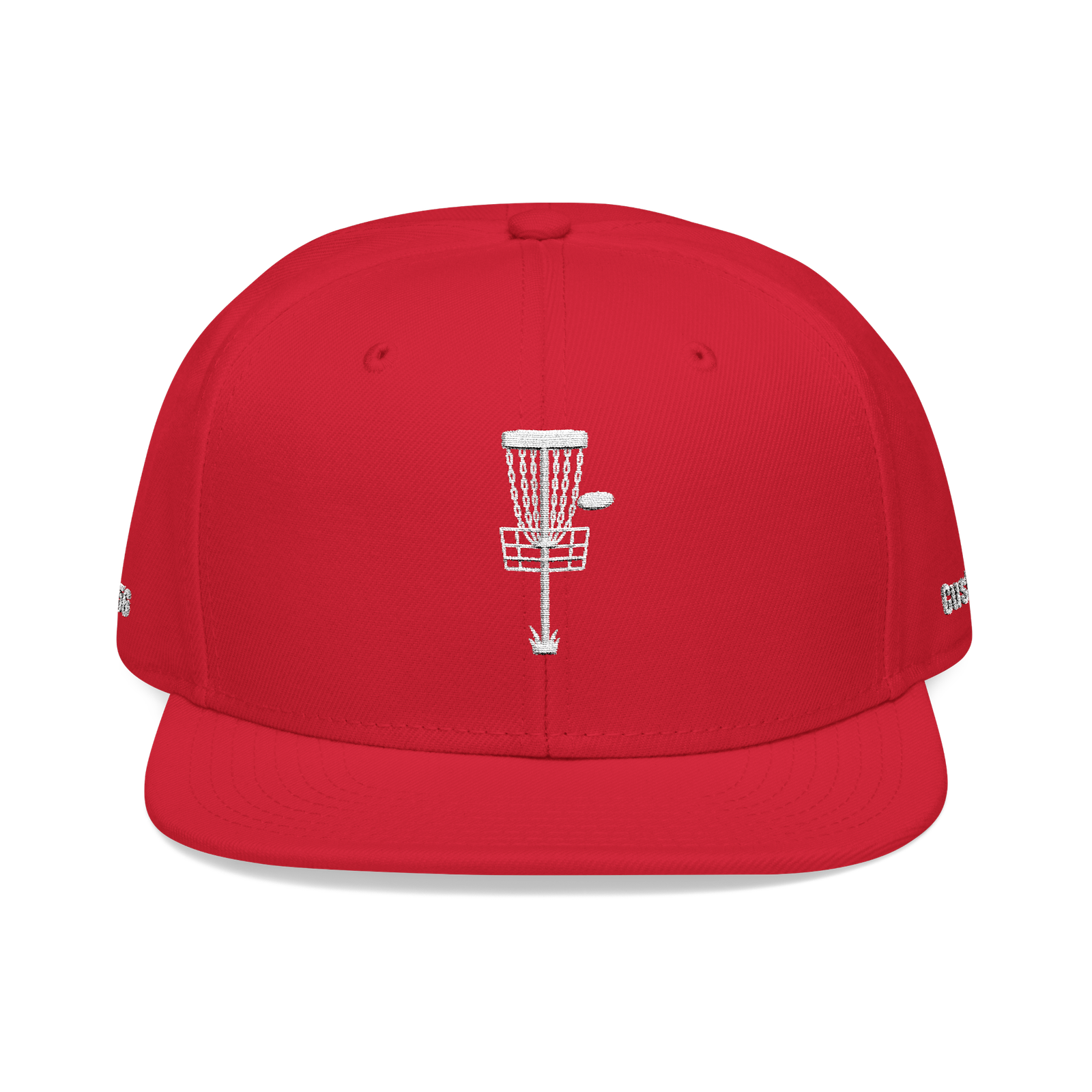 Embroidered Disc Golf Basket - Snapback Hat - Image 106
