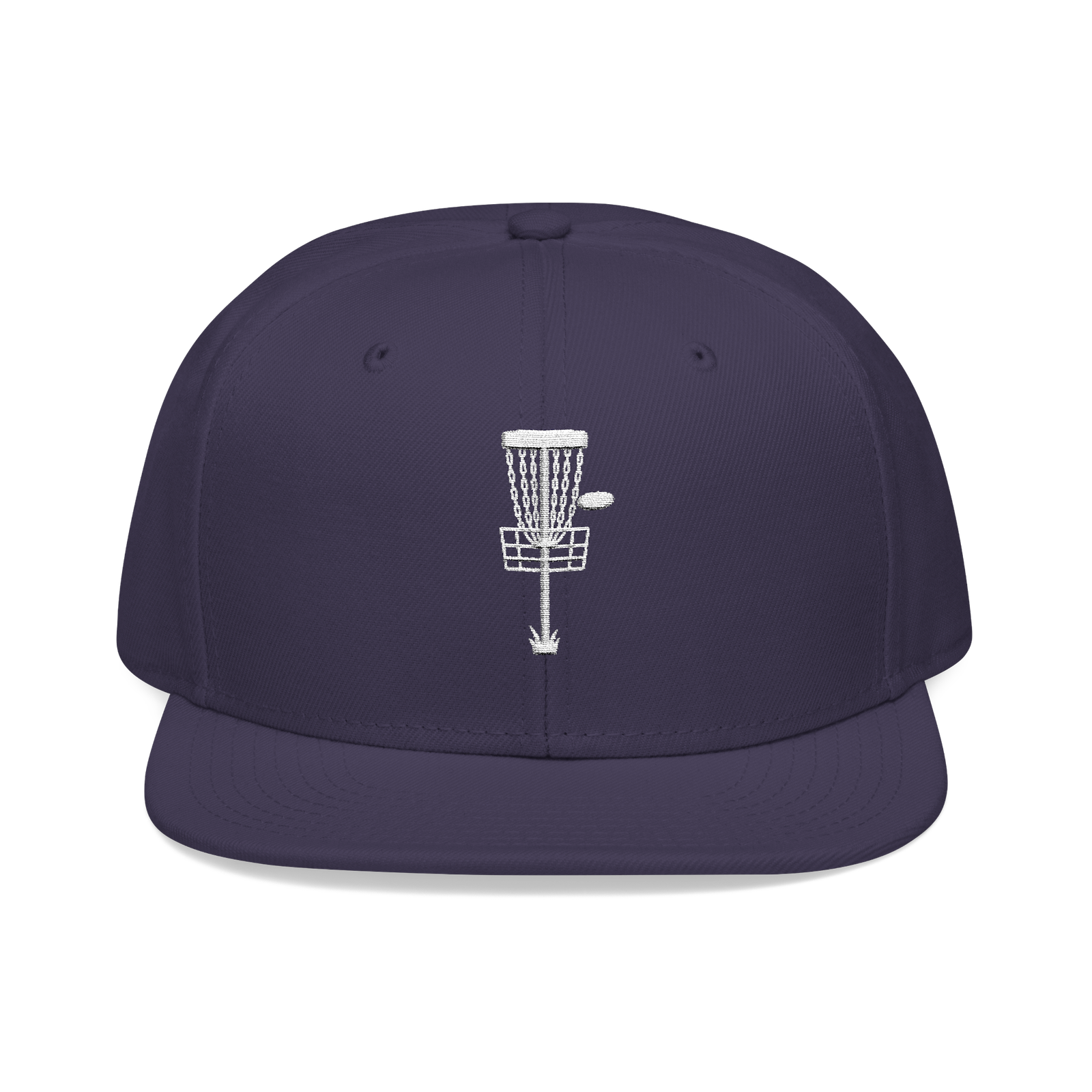 Embroidered Disc Golf Basket - Snapback Hat - Image 102