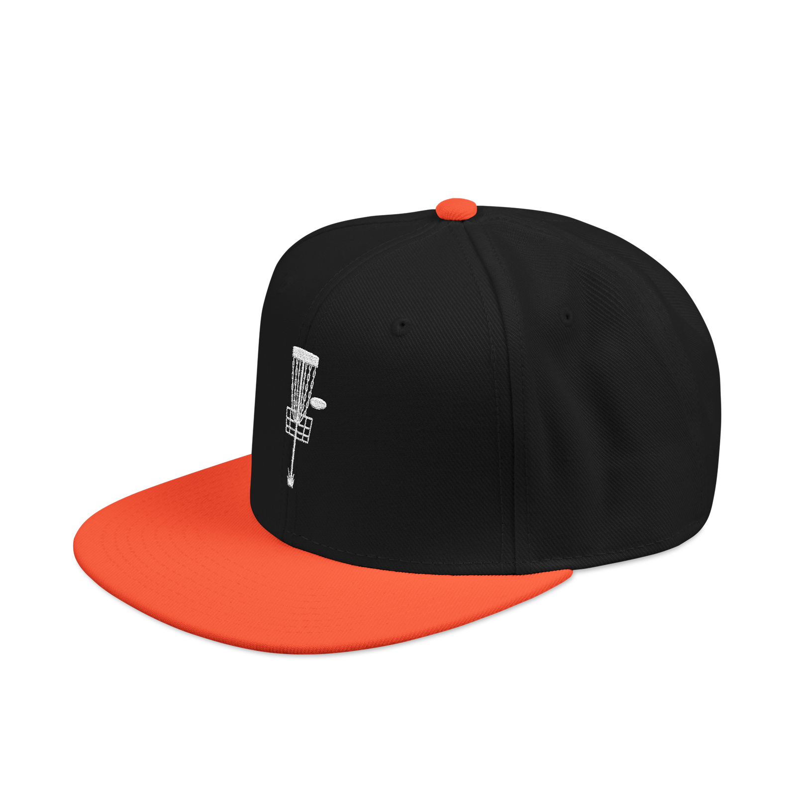 Embroidered Disc Golf Basket - Snapback Hat - Image 48