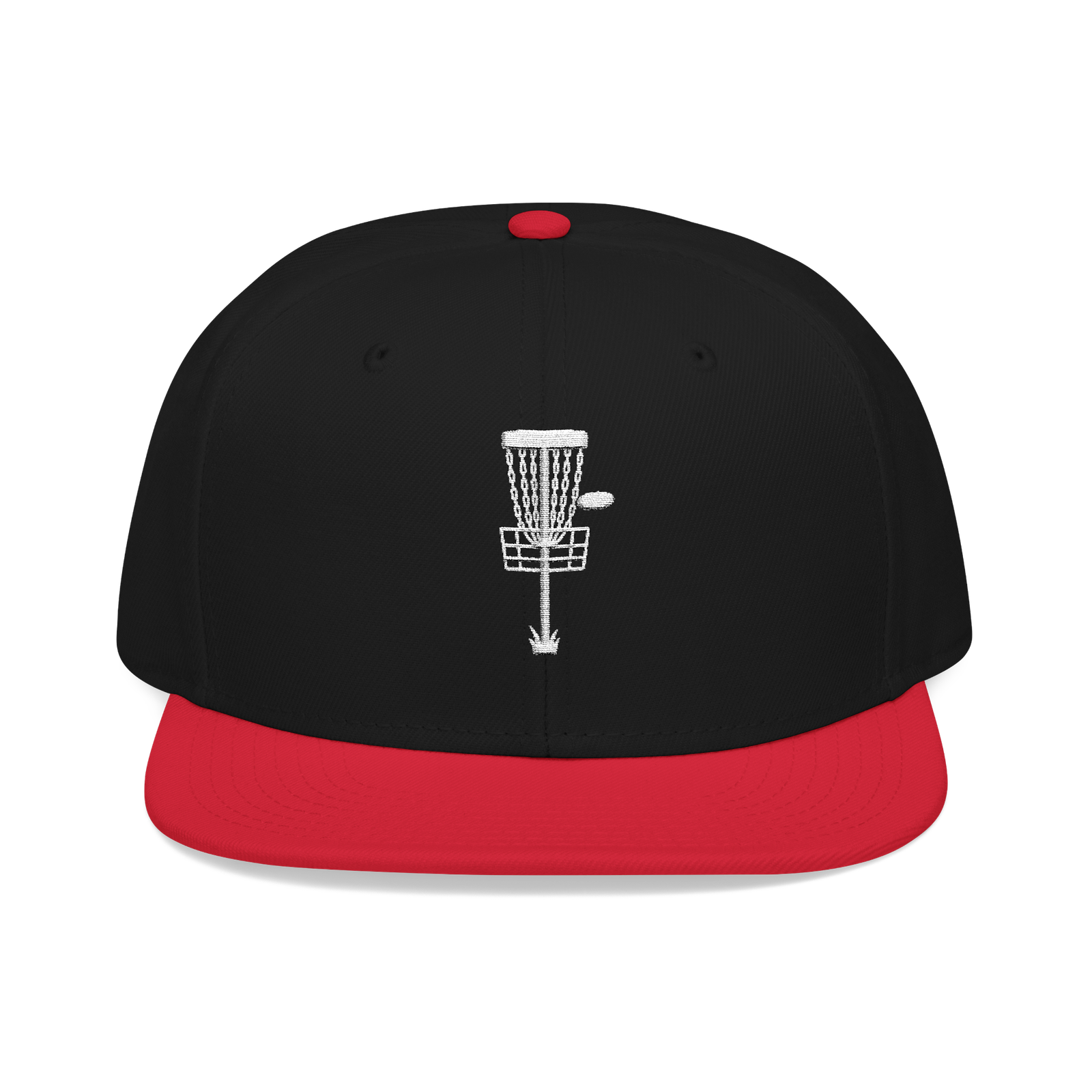 Embroidered Disc Golf Basket - Snapback Hat - Image 59