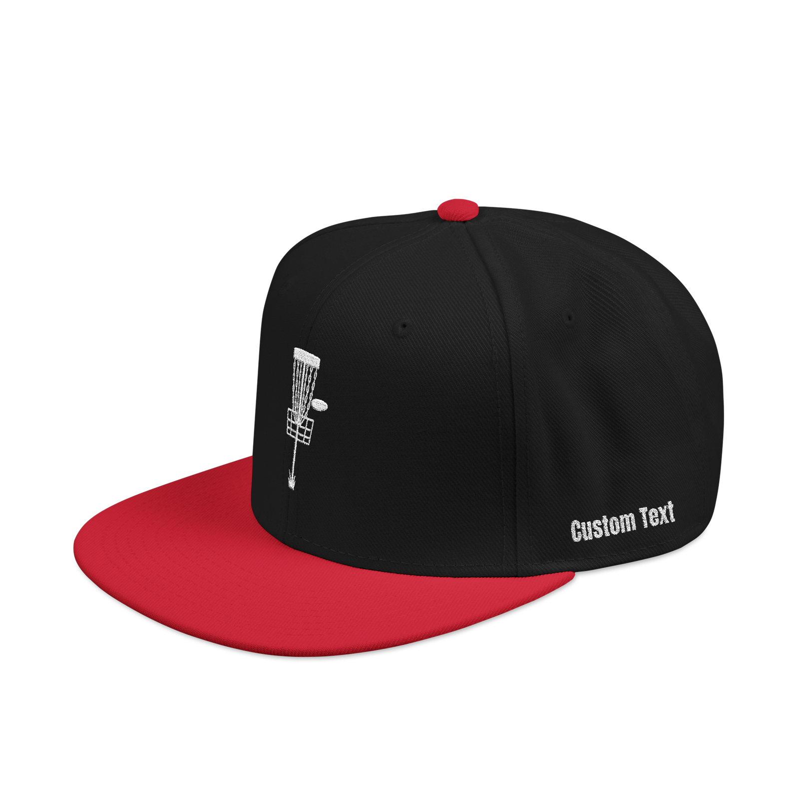 Embroidered Disc Golf Basket - Snapback Hat - Image 63