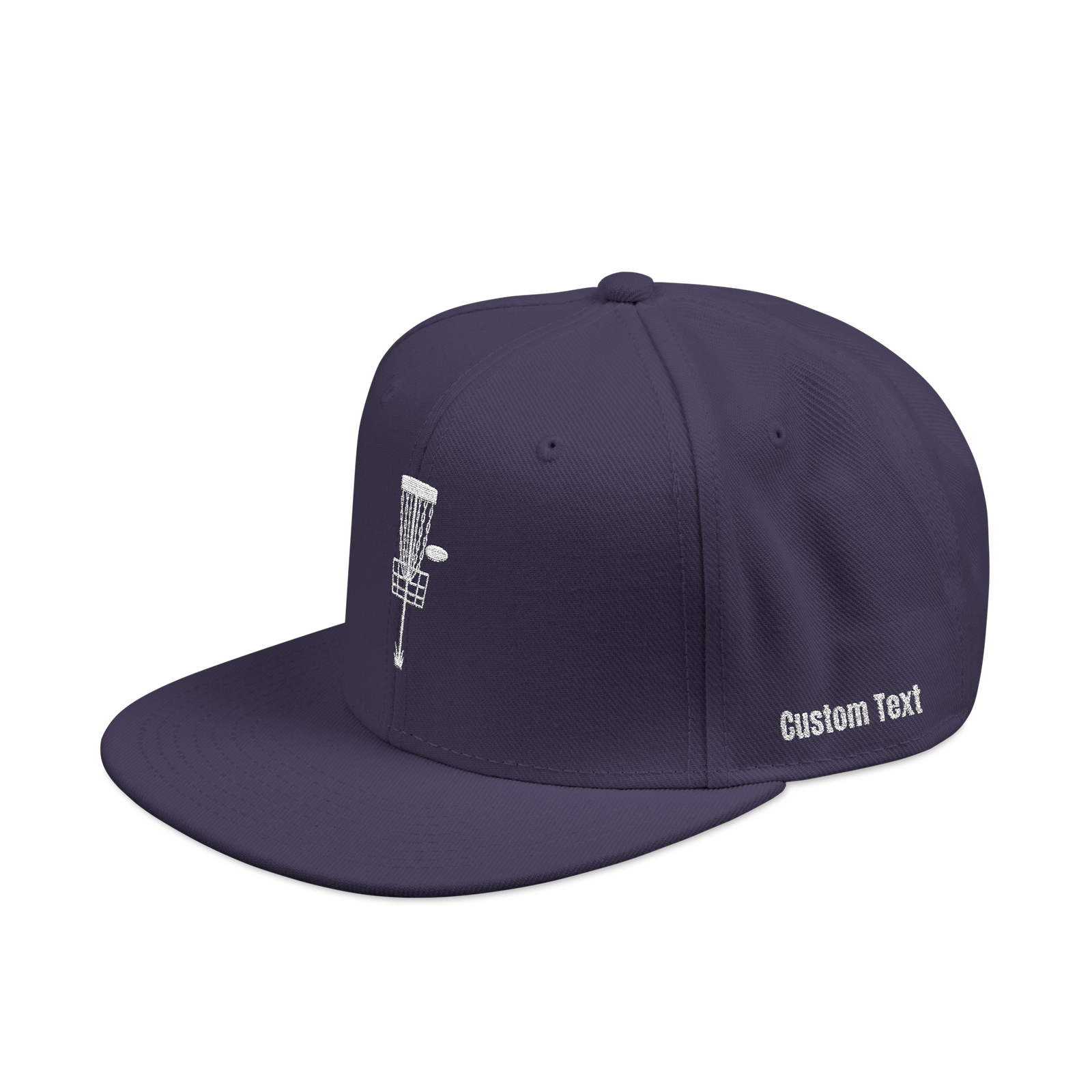 Embroidered Disc Golf Basket - Snapback Hat - Image 105
