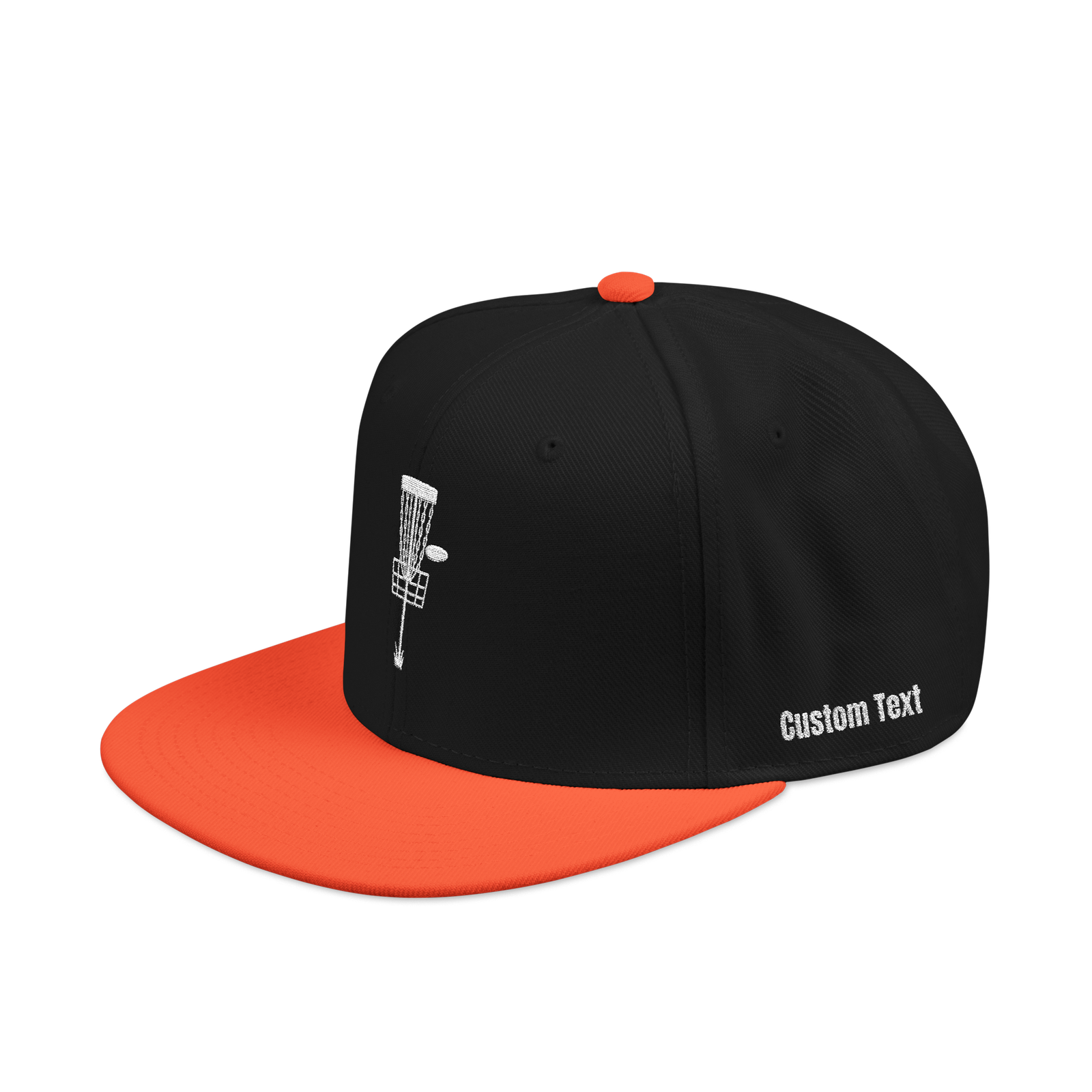 Embroidered Disc Golf Basket - Snapback Hat - Image 49