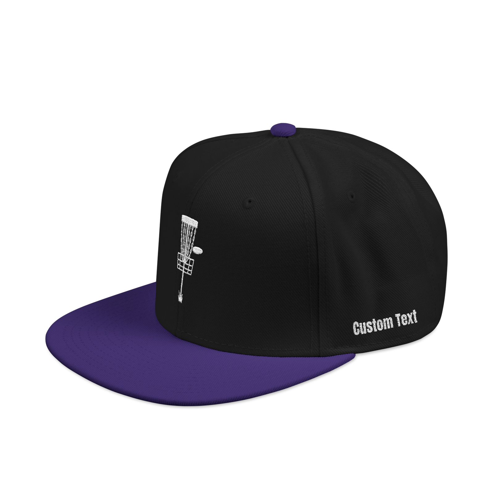 Embroidered Disc Golf Basket - Snapback Hat - Image 56