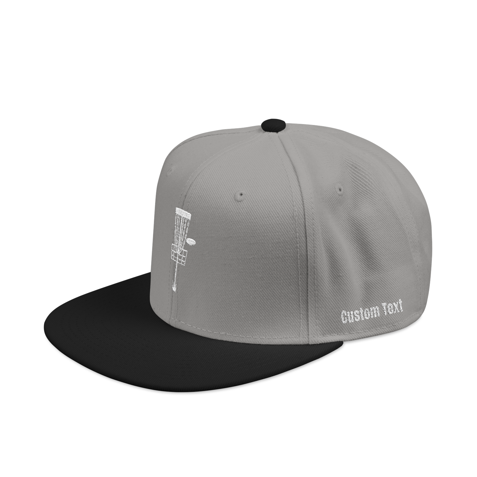 Embroidered Disc Golf Basket - Snapback Hat - Image 70