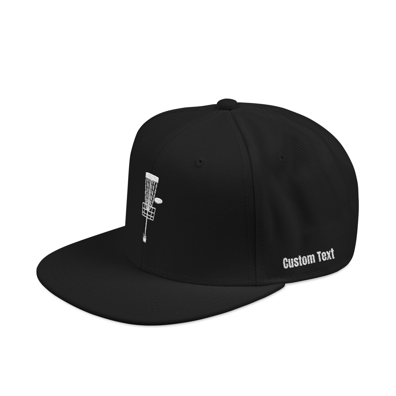 Embroidered Disc Golf Basket - Snapback Hat - Image 35