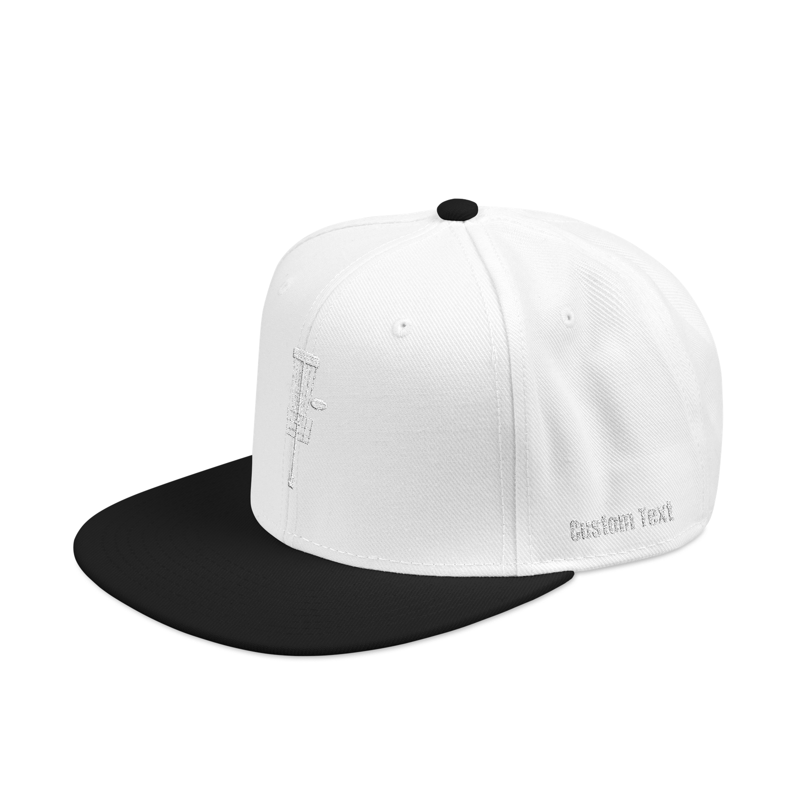 Embroidered Disc Golf Basket - Snapback Hat - Image 91