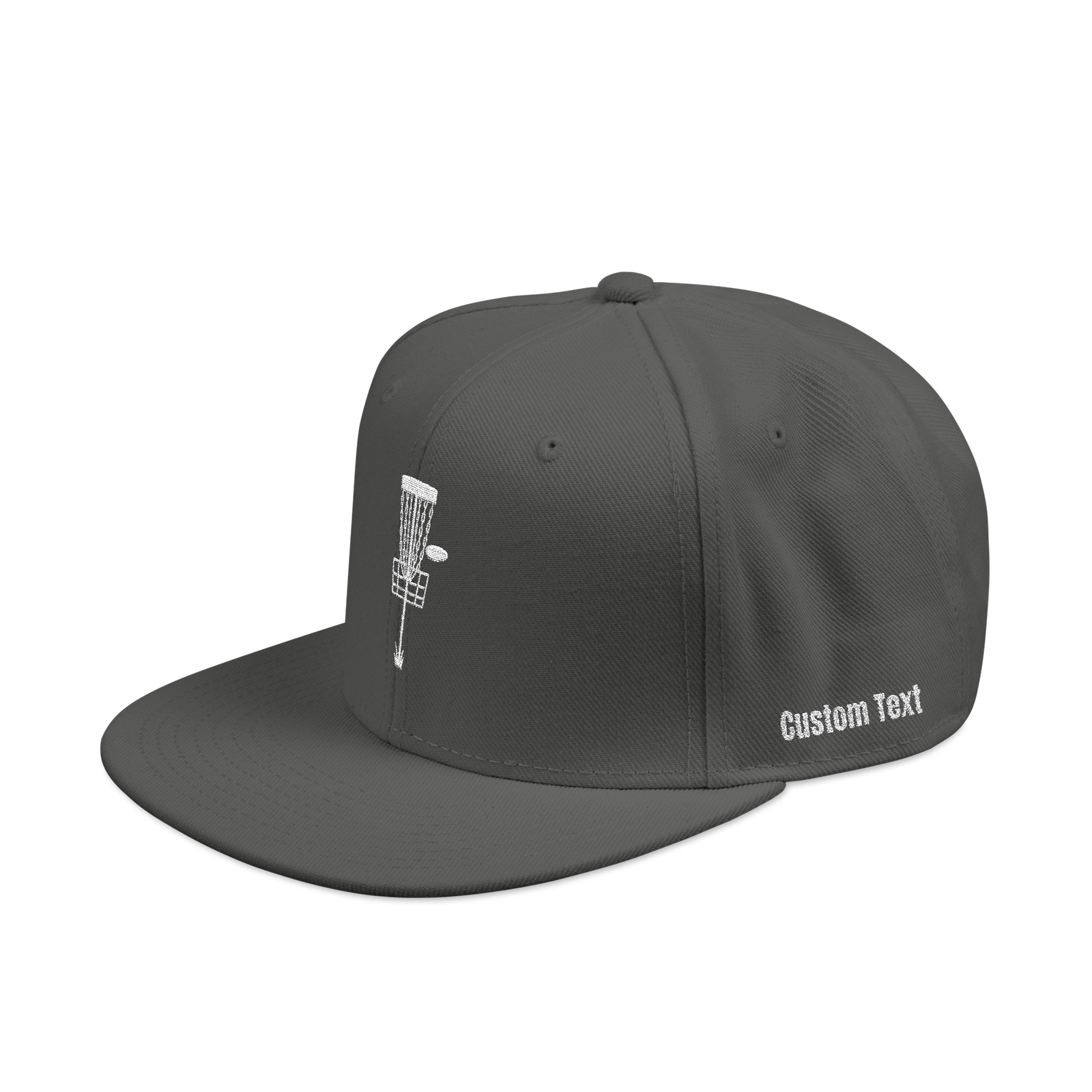 Embroidered Disc Golf Basket - Snapback Hat - Image 21