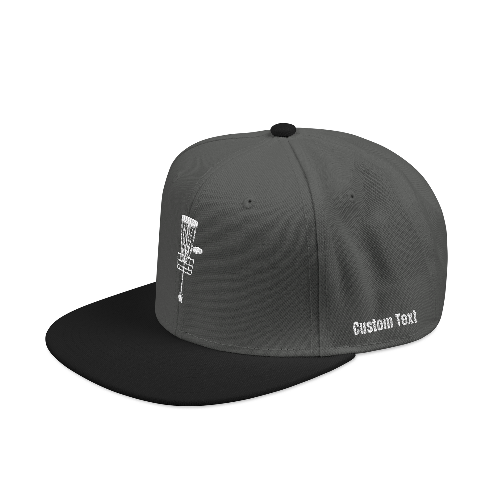 Embroidered Disc Golf Basket - Snapback Hat - Image 14