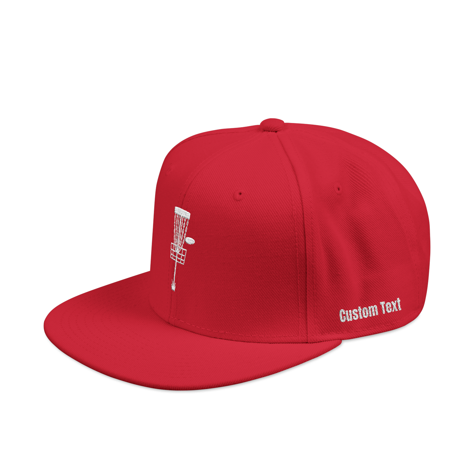 Embroidered Disc Golf Basket - Snapback Hat - Image 112