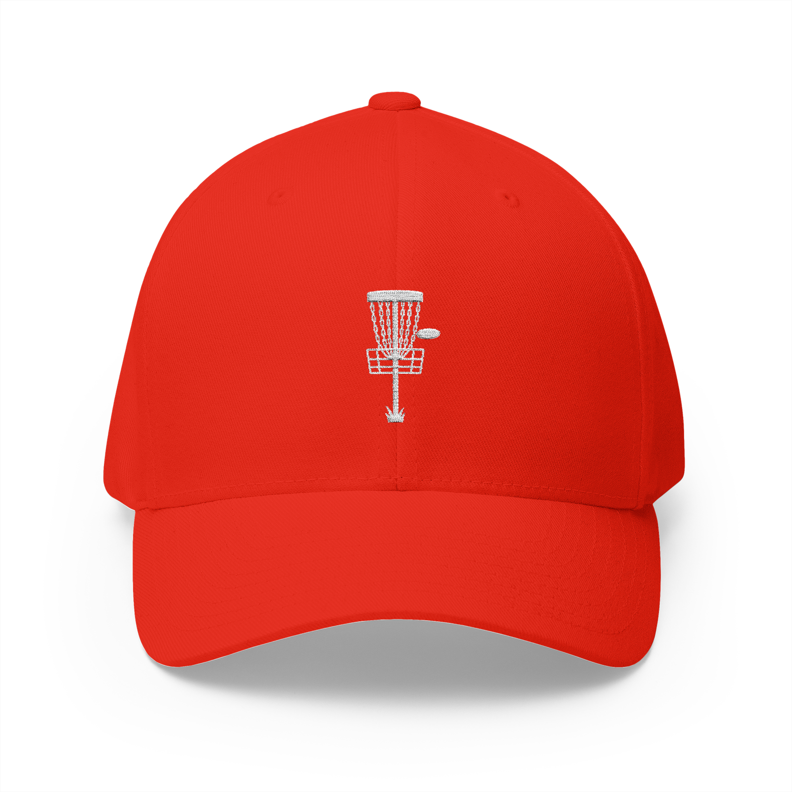 Embroidered Disc Golf Basket – Flexfit Hat - Image 13