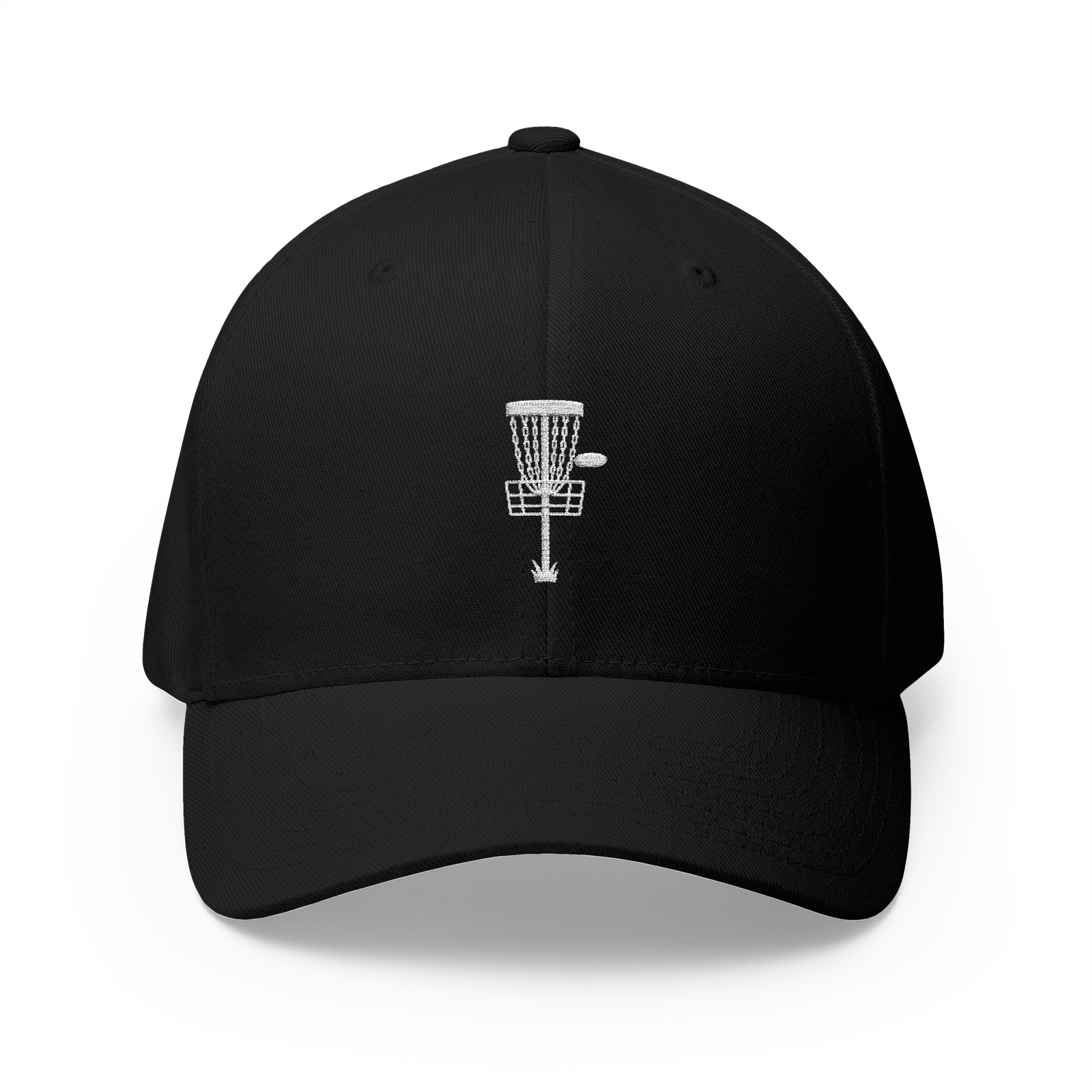 Embroidered Disc Golf Basket – Flexfit Hat - Image 6