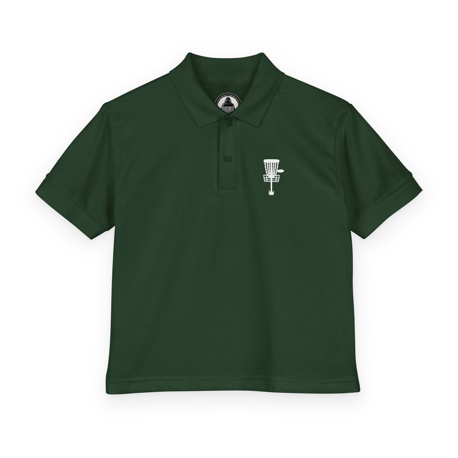 Disc Golf Basket - Youth Polo - Image 16